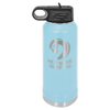 Custom Hats Water Bottle Light Blue 32oz Polar Camel Engravable Water Bottle Custom Patch Hats Patch Hat