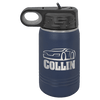 Custom Hats Water Bottle Navy Blue 12oz Polar Camel Custom engravable Water Bottle Custom Patch Hats Patch Hat