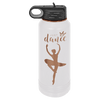 Custom Hats Water Bottle White and Rose Gold 32oz Polar Camel Engravable Water Bottle Custom Patch Hats Patch Hat