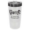 Custom Hats White - Ghost Black Engravable 20oz Tumbler with Slider Lid Custom Patch Hats Patch Hat